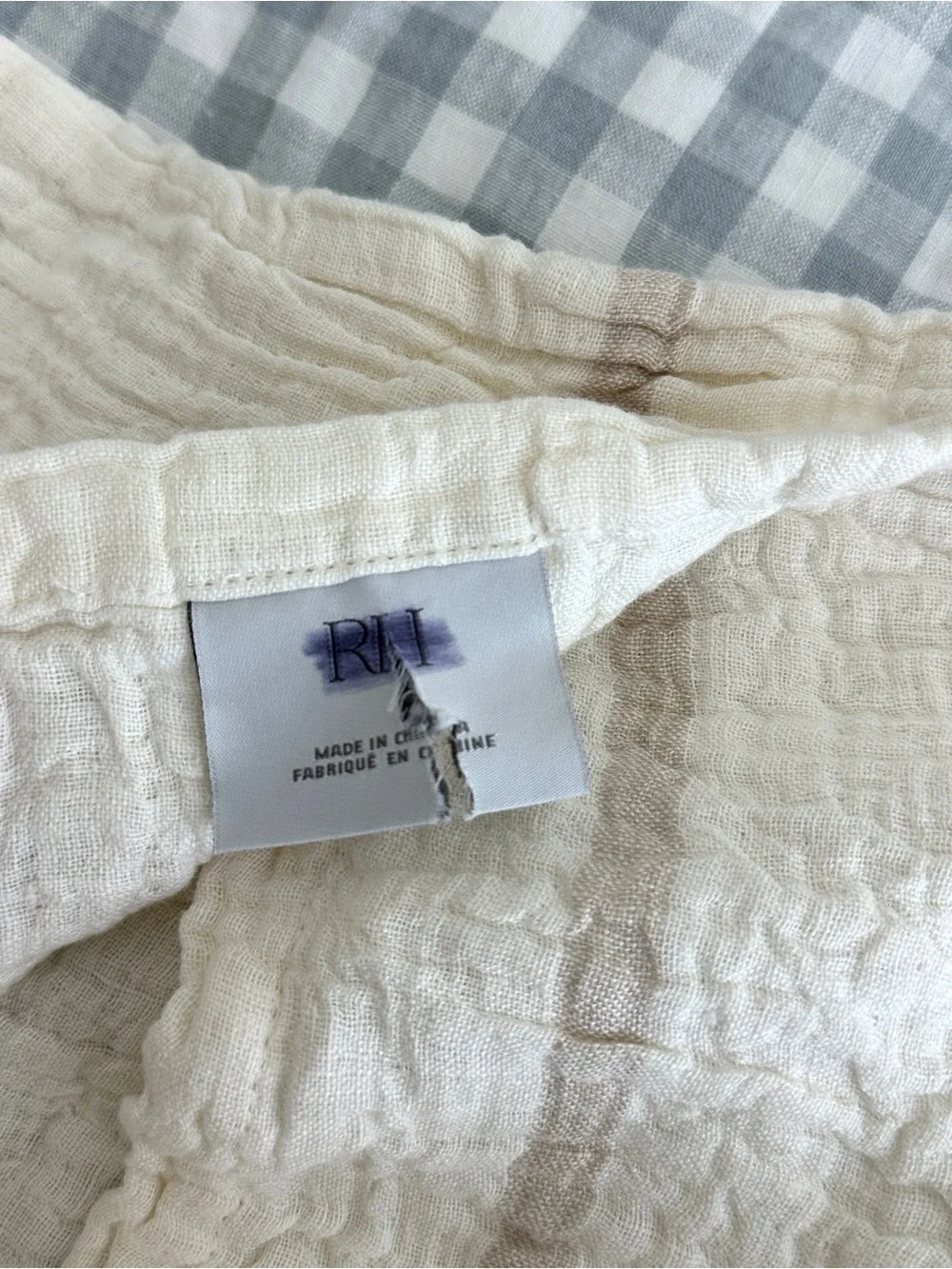 LAST CHANCE 🤍 Restoration Hardware Crinkled Linen Pillow Sham